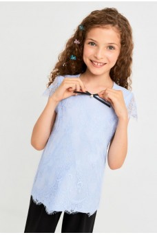 Блузка детская для девочек Tya голубой