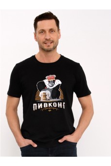 Футболка 1МДФК4124001; черный / Пивконг