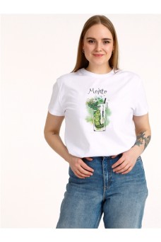 Футболка 1ЖДФК3298001; белый / Мохито