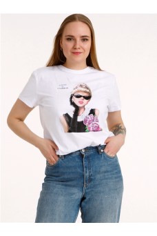 Футболка 1ЖДФК3298001; белый / Одри