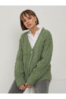 Кардиган женский 7222-14075; 40467 шалфей