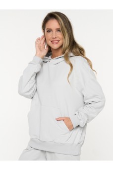 Толстовка (Худи) женская 7222-30056/1; ДФ106/К106 пепел/пепел