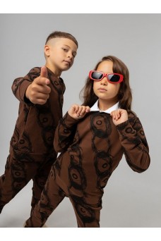 Костюм 11-428U; коричневый (черный)