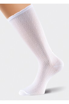 CLE Гольфы дет.П100 16-18,18-20 база хл+эл, белый