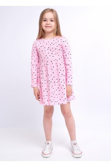 CLE Платье дев. 725414кдн, св.розовый/молочный
