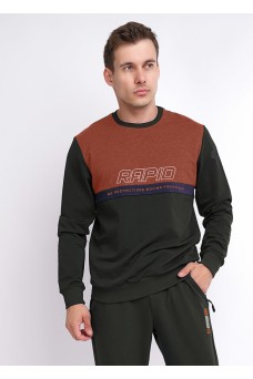 CLE джемпер муж. 411908/40у_п, т.коричневый/коричневый