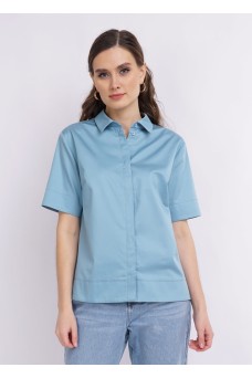 CLE Блузка жен. 222655/75пп, т.голубой