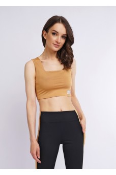 CLE LT12-100 э Майка жен. укор. спорт. Active, св.коричневый