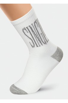 CLE Носки жен.Д5252 Single хл+эл, белый