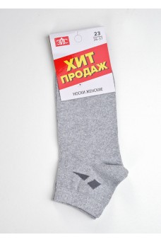 ЭЙС Носки жен.Д150 хл+эл укор, меланж серый