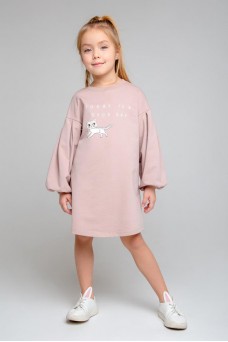 КР 5785-1/кофейно-розовый к345 платье