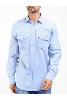 Рубашка мужская light blue