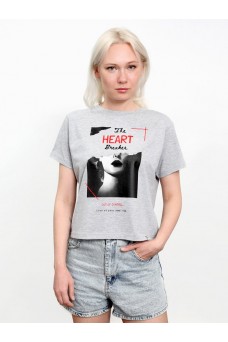 Футболка женская grey melange