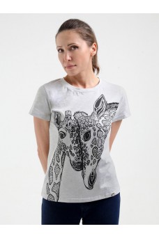 Футболка женская light grey melange
