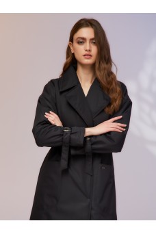 Плащ женский черный