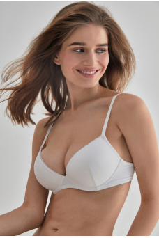 Бюстгальтер T-shirt Demi Push Up жен. Ellinor белый