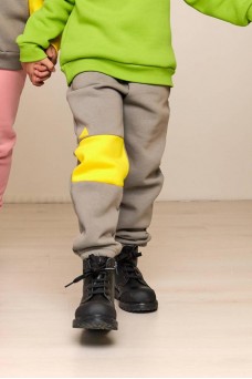 Брюки colour block 2C grey