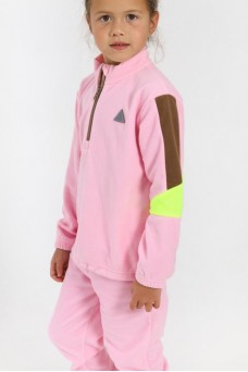 Комплект флисовый Colour block маршмеллоу