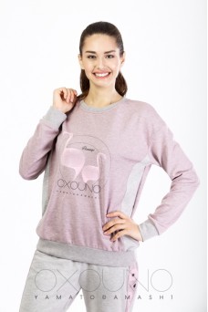 Костюм брюки/свитшот:жен. МОДЕЛЬ 5 Декор-37