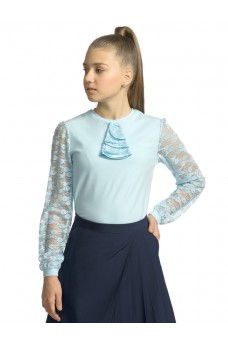 Джемпер для девочек Голубой(9)