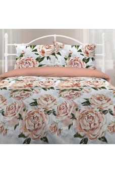 КПБ бязь Любимый дом рис.50066-1/15950-19 Розы на холсте