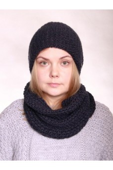 Комплект (шапка,шарф-снуд) 202-8701; 188 т.синий