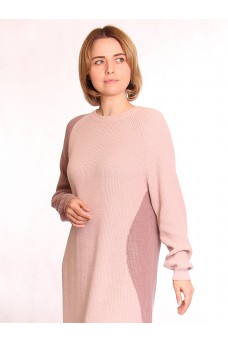Платье женское 212-2466; 150/356 розовый жемчуг/пепел розы