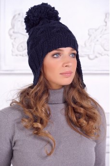 Шапка женская 8322; 04 т.синий