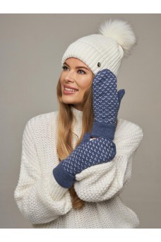 Варежки женские 212-8224; 021/501 св.джинс/оптик