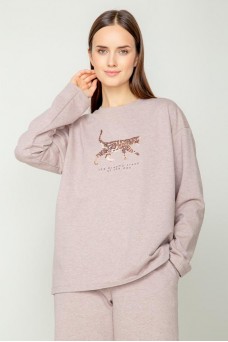 Е 20059/кофейный меланж пижама